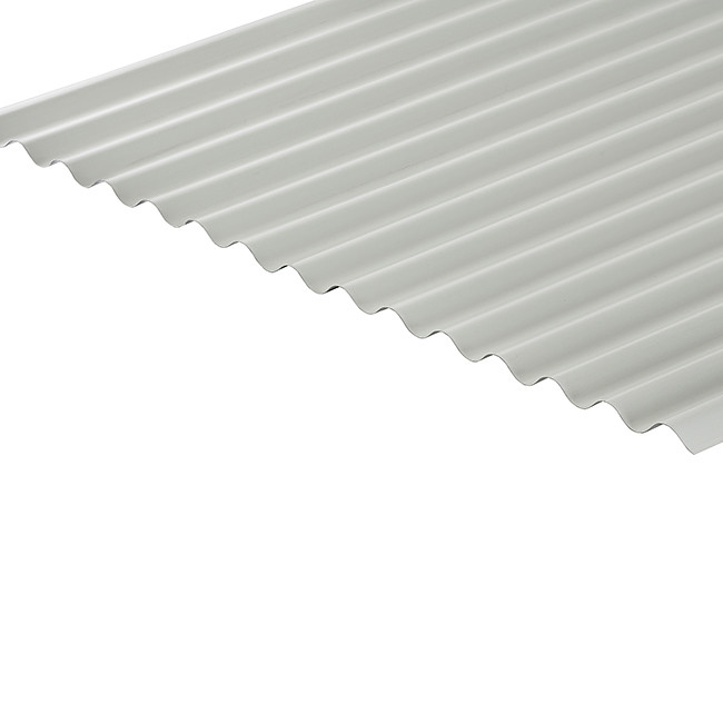Metal Corrugated Roof Sheet (13/3 Profile) 0.5mm Polyester Painted Coated - White BS00E55