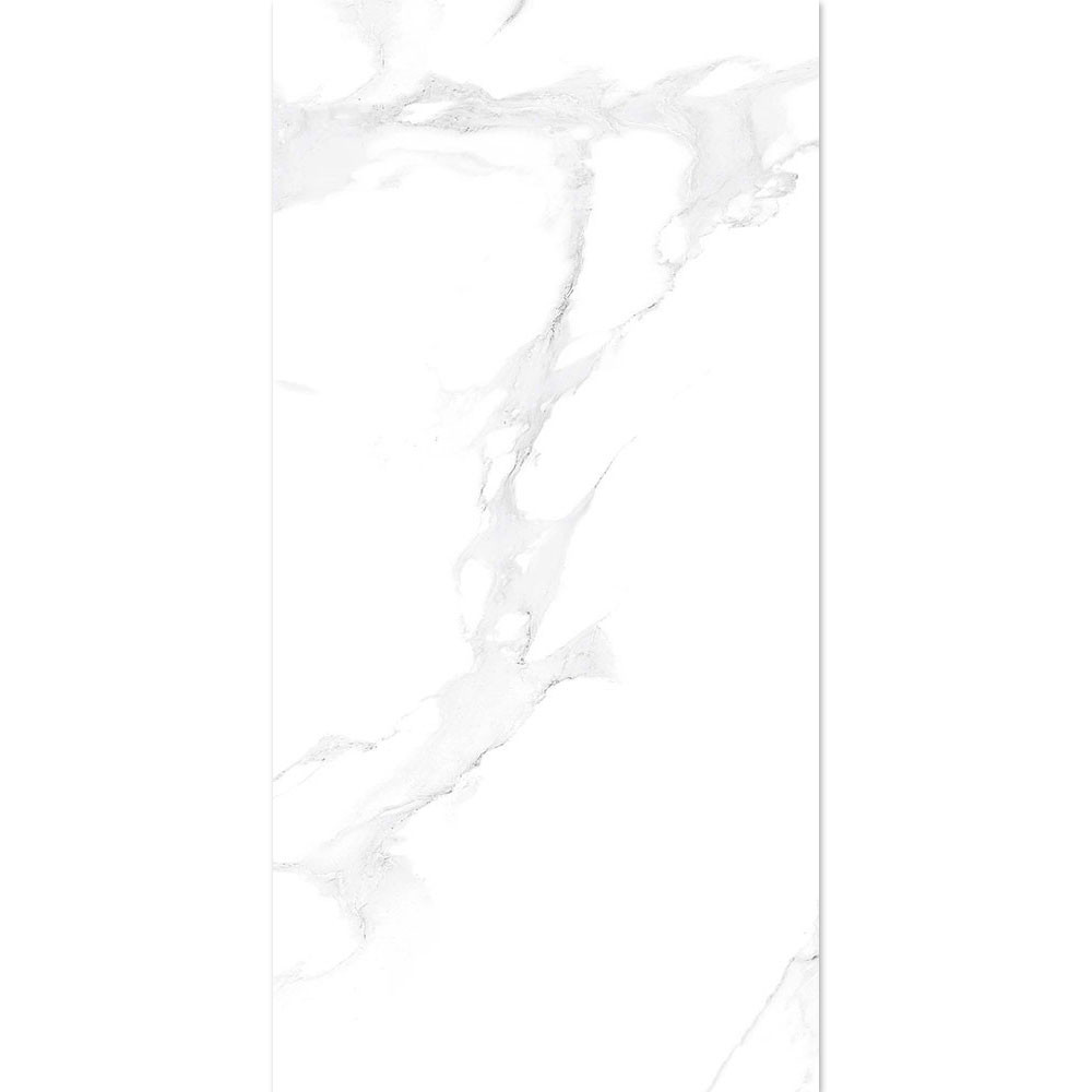 White_Marble_Effect_Polished_Rectified_Porcelain_Wall_Floor_Tile_600x300mm_Image1