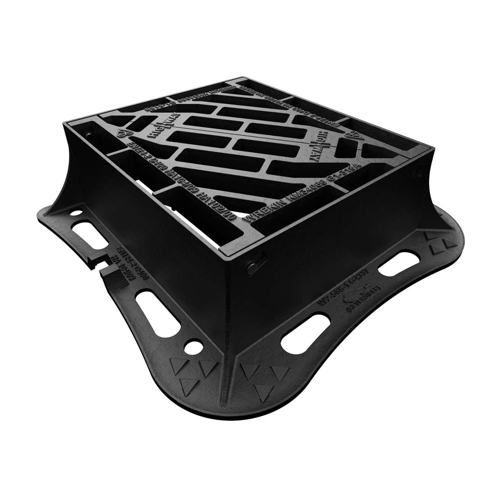 Wrekin Highways Ductile Iron Gully Grate 430mm x 370mm x 150mm - D400