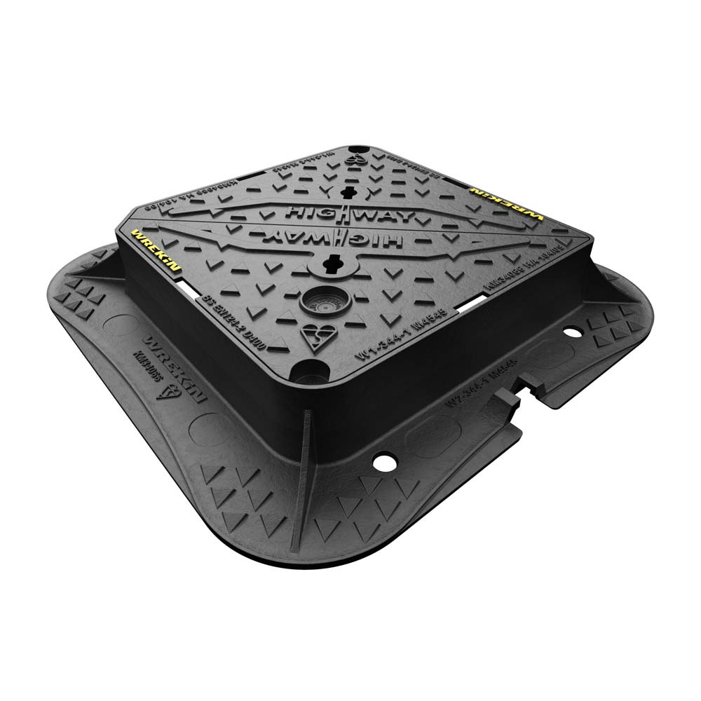 Wrekin Highways Cast Iron Manhole Cover 100mm - D400