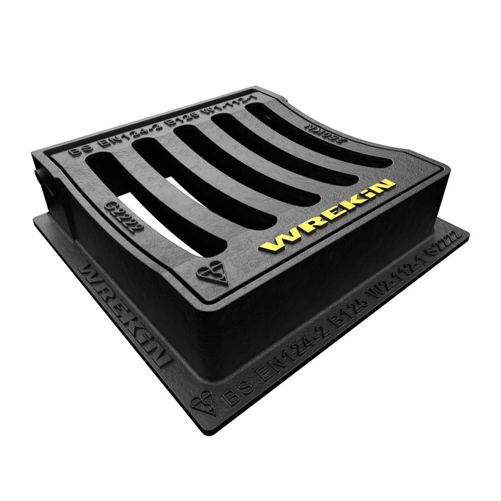 Wrekin Hinged Cast Iron Gully Grid Cover 75mm - B125