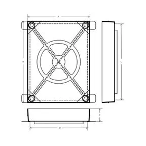 WREKIN Steel Block Paving Light Duty Access Cover Double Seal & 100mm Tray