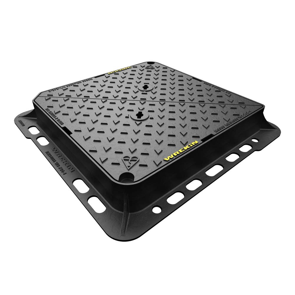 Wrekin Tri-Star Ductile Iron Manhole Cover 100mm - D400