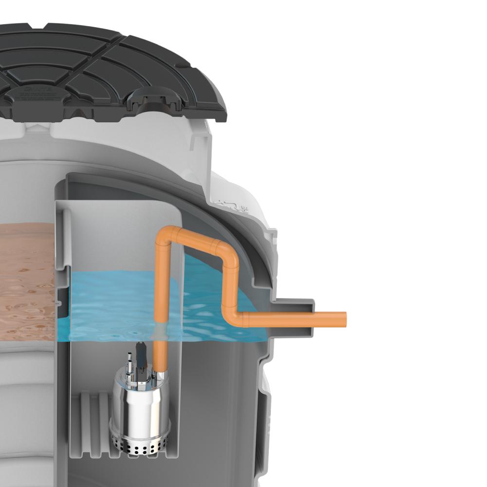 WTE VORTEX Single Pumped Outlet