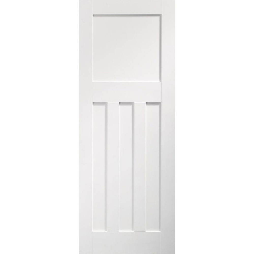 XL Joinery DX 1930s Edwardian 4 Panel Door White Primed Internal Door