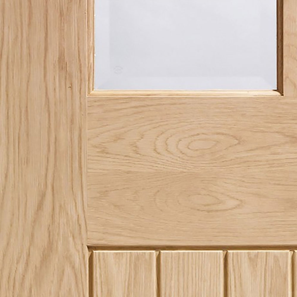 xl joinery internal oak suffolk 6 light bevelled glazed cottage door close up