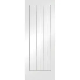 XL Joinery Suffolk Cottage Panel White Primed Internal Door