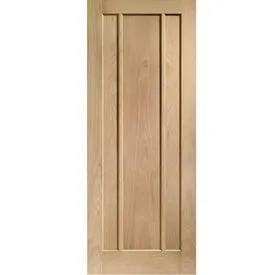 XL Joinery Worcester 3 Panel Fully Finished Oak Internal Door