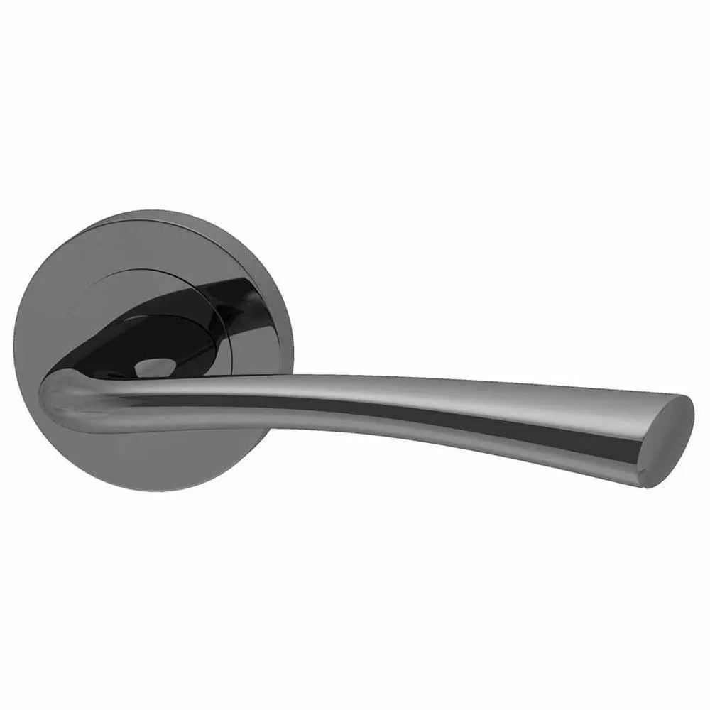 XL ODER XL Joinery Satin Black Stainless Steel Round Rose Door Handle Pack