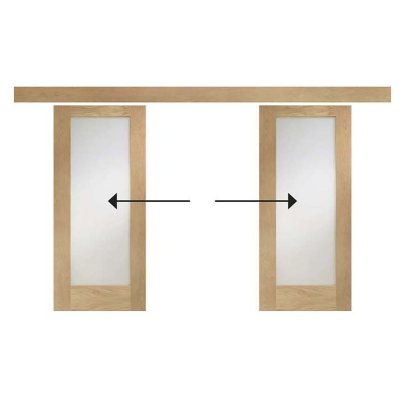 XL Joinery EasiGlide Unfinished Oak Gliding Door Frame (Including Hardware) Door Superstore®