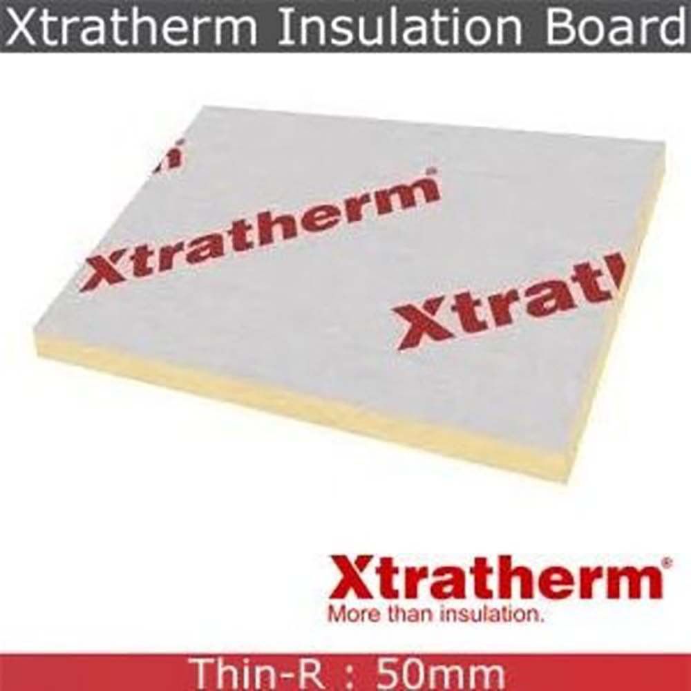 Product image for Unilin Xtratherm PIR Insulation Board - 2400mm x 1200mm x 50mm