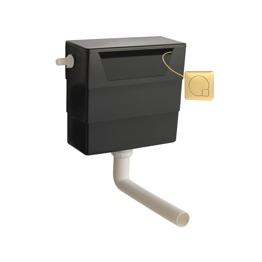 Nuie Concealed Cistern & Dual Flush Square Push Button