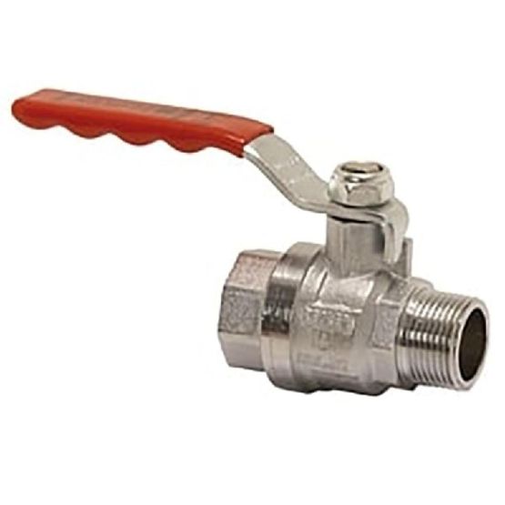 Full Bore Lever Valve Red Handle MxF 2inch | Plumbing Superstore®
