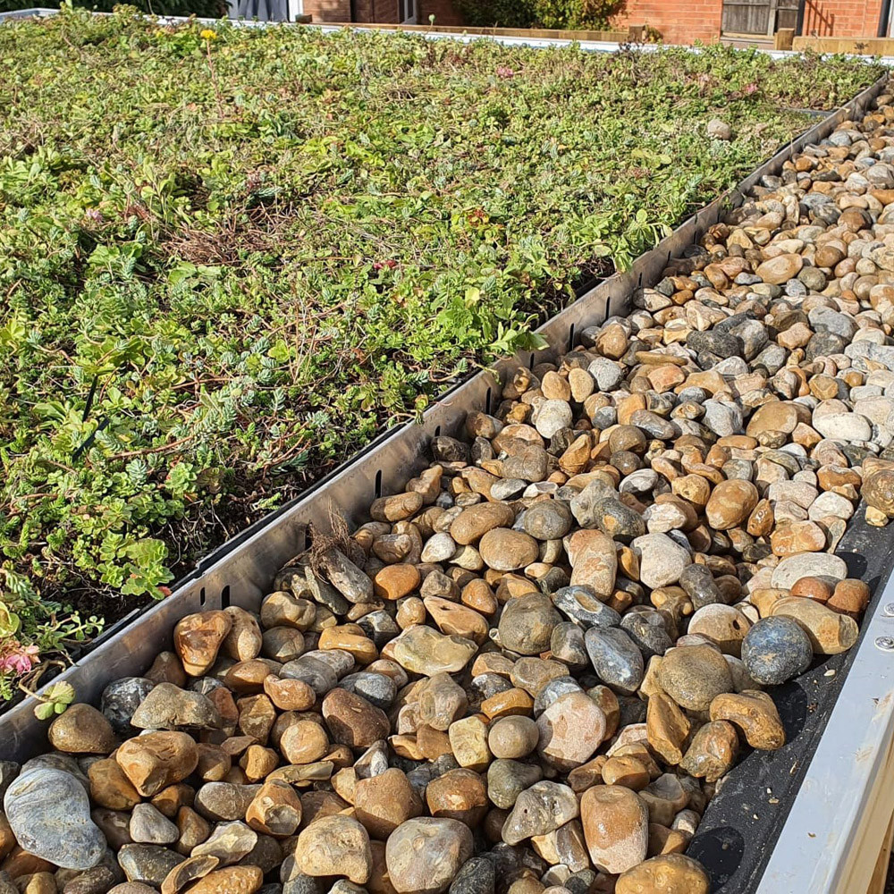 Wallbarn M-Tray Modular Green Roof Aluminium Edging Bar 2.4m Length