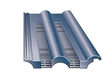 Marley & Redland Double Roman Tile Vent - Black