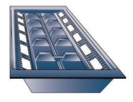 Universal Panel Eave Vent Tray To Suit 450mm Rafter Centres 