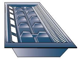 Panel Eave Vent Tray Single Flyscreen To Suit 450mm Rafter Centres 