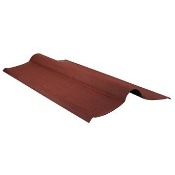 Coroline Red Bitumen Ridge Roof Sheet -1000mm x 200mm (875mm Cover)