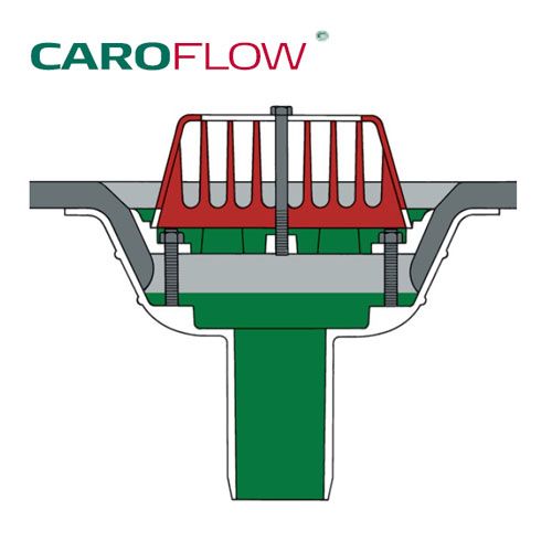 Roof Drain Rainwater Outlet Aluminium Vertical Spigot 75mm Dome Grate