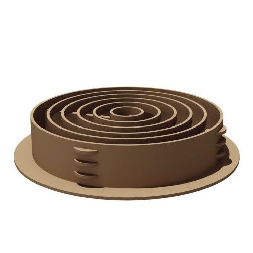 Manthorpe Round / Circular Soffit Ventilator (Boxed in 50) Golden Oak