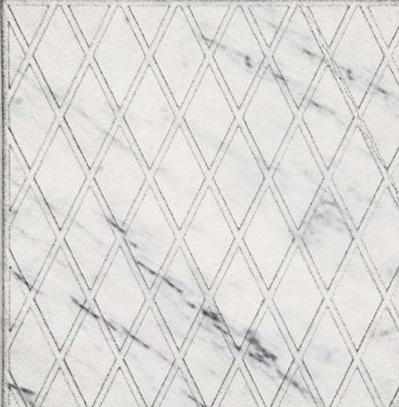 White Marble Diamond GRC Promenade Tile (297mm x 297mm x 12mm