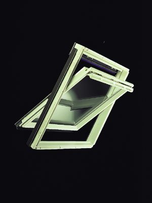 VELUX GGU C06 0059 Window 55cm x 118cm Centre Pivot Toughened (White)