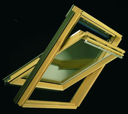 VELUX GGL C06 306030 Solar INTEGRA Window 55x118cm Centre Pivot (Pine)