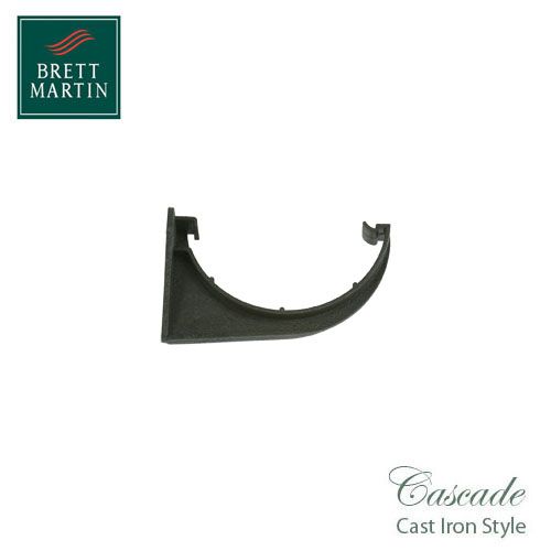 Cascade Cast Iron Style 112mm Roundstyle Fascia Bracket - Black