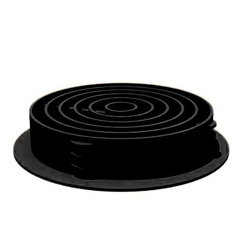 Manthorpe Round / Circular Soffit Ventilator in Black - Box of 50