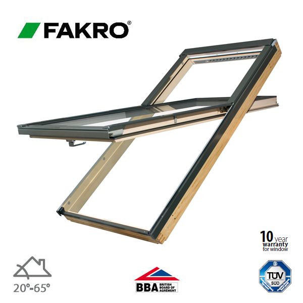 Fakro FYP - V U3/41 Pine proSky Roof Window High Pivot - 94cm x 180cm