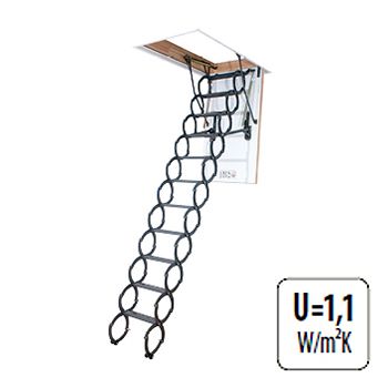 fakro-lst-heat-resistant-metal-scissor-ladder