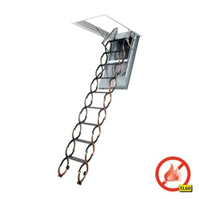 Fakro Fire Resistant Scissor Loft Ladder 70cm x 120cm Roofing