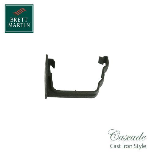 Cast Iron Effect Guttering Prostyle Fascia Bracket 106mm - Black 