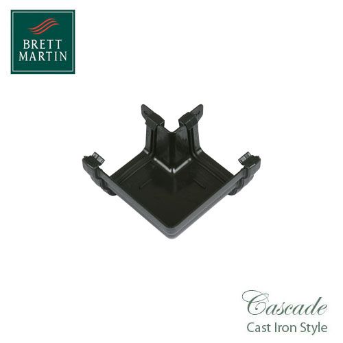 Cascade Cast Iron Style 106mm Prostyle External 90dg Angle - Black