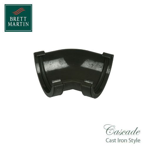 Cascade Cast Iron Style 112mm Style Roundstyle 135dg Angle - Black