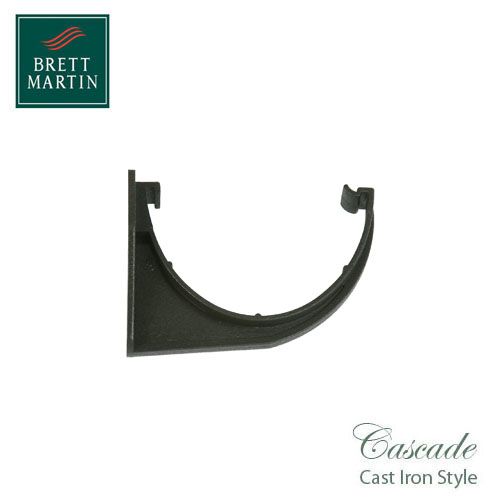 Cascade Cast Iron Style 115mm Plastic Deepstyle Fascia Bracket - Black