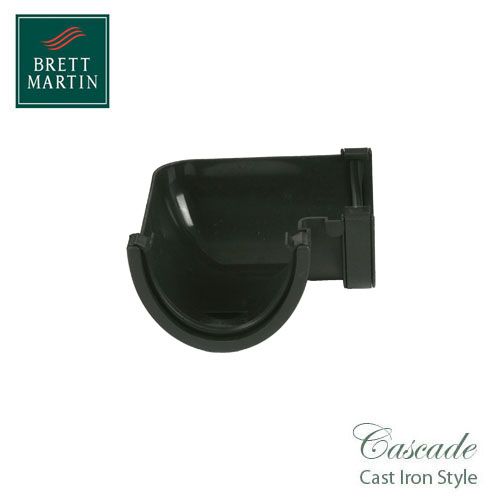 Cascade Iron Style 115mm Plastic Deepstyle 90dg Angle - Black
