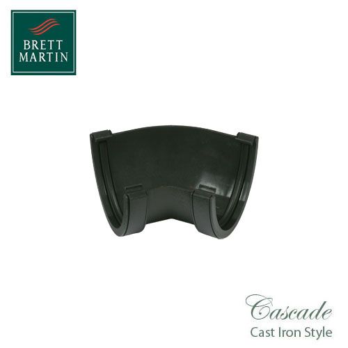 Cascade Cast Iron Style 115mm Deepstyle Fabricated Angle - Black