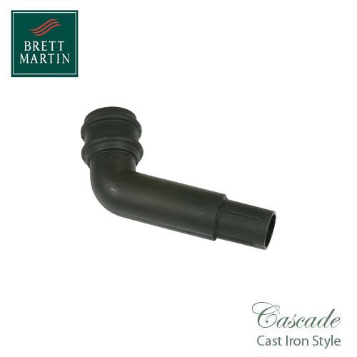 Cascade Cast Iron Style 68mm Plastic 112.5dg Spigot Offset Bend Black