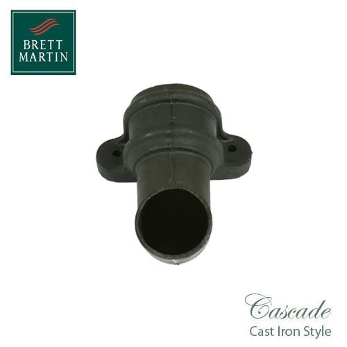 Cascade Cast Iron Style 68mm Plastic Shoe With Lugs - Black