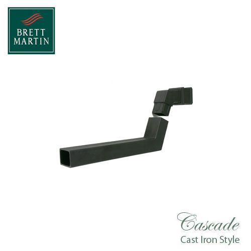 Cascade Cast Iron Style 100 x 75mm Adjustable Front Offset (Black)