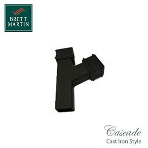 Cascade Cast Iron Style 100 x 75mm Plastic 112.5dg Branch (Black)