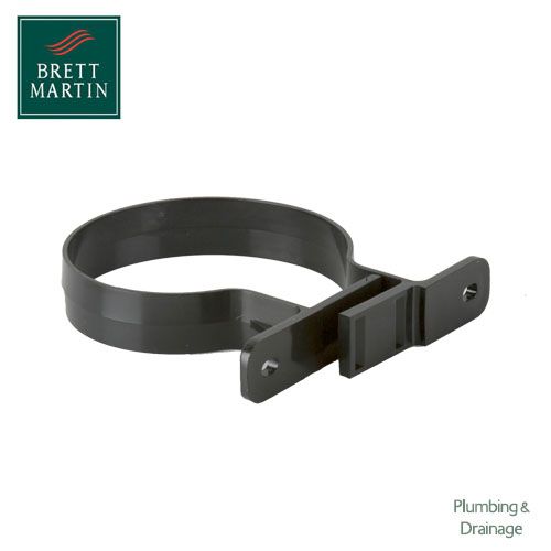 Cascade Cast Iron Style 110mm Soil Pipe & Socket Bracket (Black)