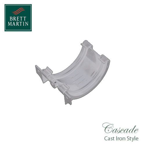 Cascade Cast Iron Style 112mm Roundstyle Union Bracket - White