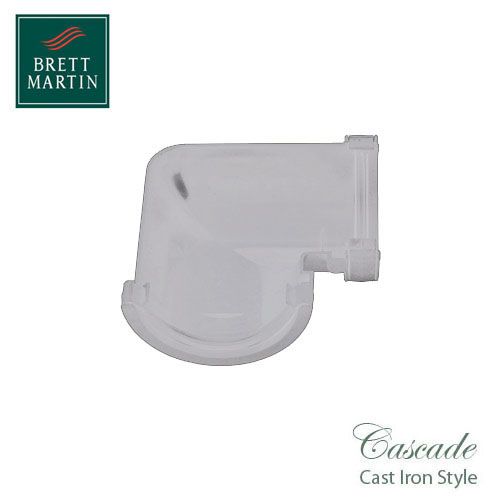 Cascade Cast Iron Style 112mm Style Roundstyle 90dg Angle - White