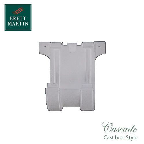 Cascade Cast Iron Style 115mm Plastic Deepstyle Union Bracket - White