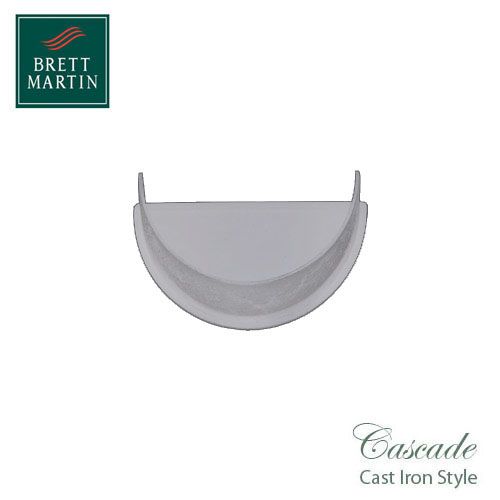 Cascade Cast Iron Style 115mm Deepstyle Internal Stopend - White