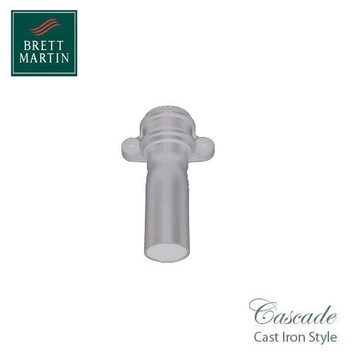 Cascade Cast Iron Style 68mm Plastic Plinth Offset With Lugs - White