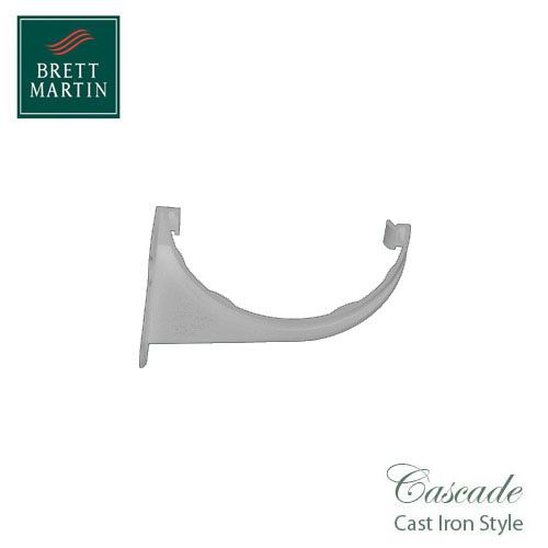 Cascade Cast Iron Style 170mm Half Round Fascia Bracket (White)