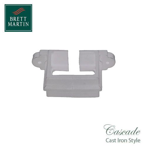 Cascade Cast Iron Style 100 x 75mm Plastic Downpipe Clip (White)